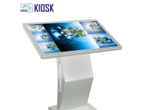 China 43inch capacitive touch kiosk with tilt stand install Nvidia 2080TI indedcate card,8700 i7 64GB RAM 512GB SSD factory