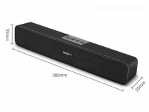 Sound Bar Speaker blueth Bass Subwoofer Wireless 3.5mm AUX Audio SPDIF Music Playback for PC Theater TV speaker
