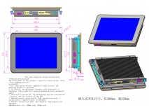 Fabbrica della Cina 12.1 inch embedded capacities wall mount touch screen monitor