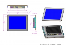 Κίνα εργοστάσιο 15 inch embedded wall capacitor touch kiosk