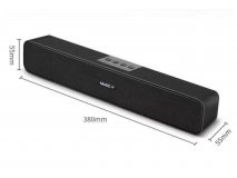 Barra de sonido Altavoz Blueth Bass Subwoofer Wireless 3.5mm AUX Audio SPDIF Reproducción de música para PC Theatre TV Speaker