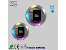 plastic ring light adjust 3200 to 6500 and RGB trip color music for ipad 10.5 photo booth roamer