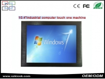 จีน ขายส่ง 10.4'inch อุตสาหกรรมทั้งหมดในหนึ่งเครื่องพีซี + win7 / 10 + resistive touch + fanless โรงงาน