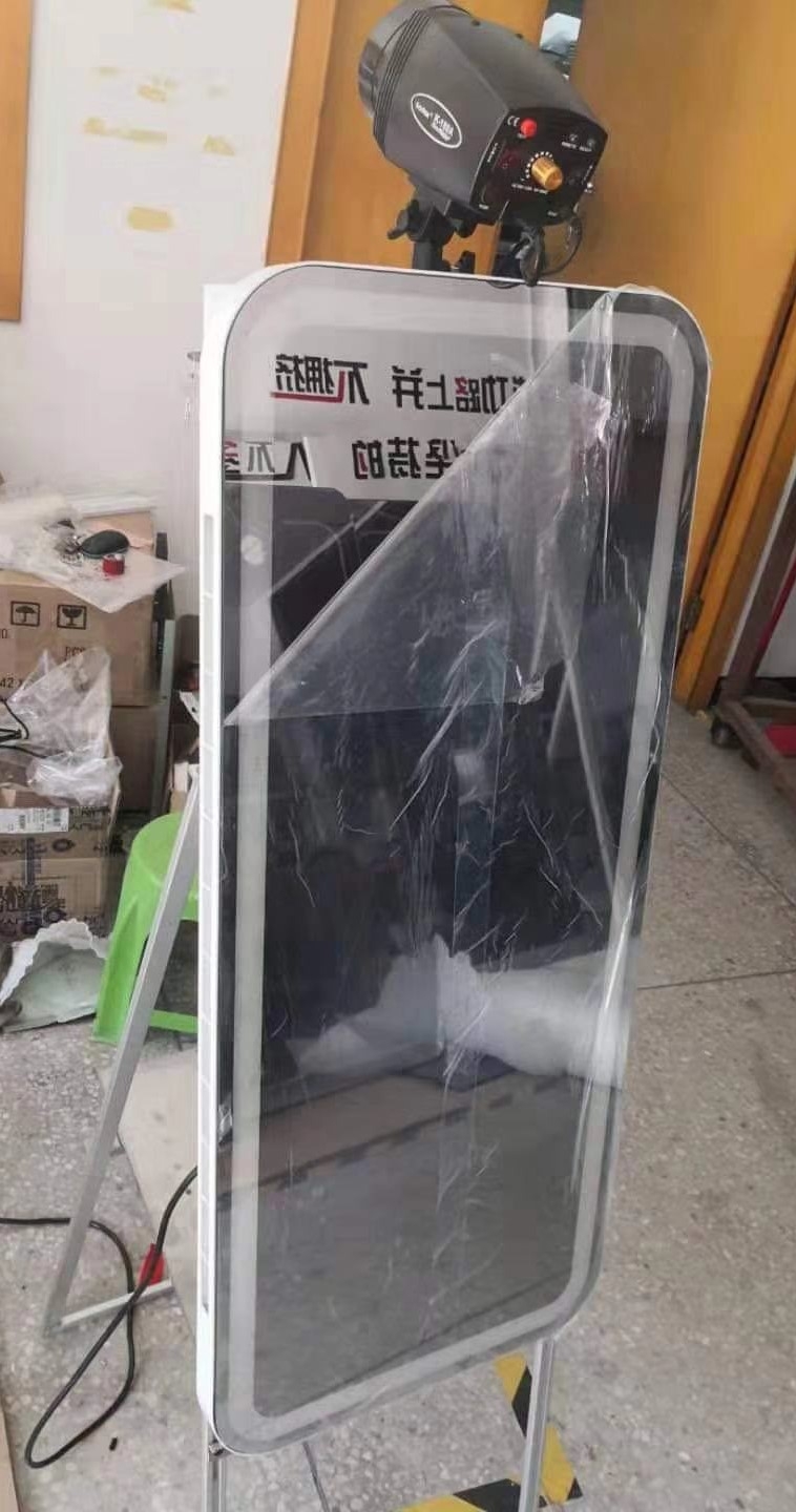 magic mirror multi touch kiosk for photo booth me