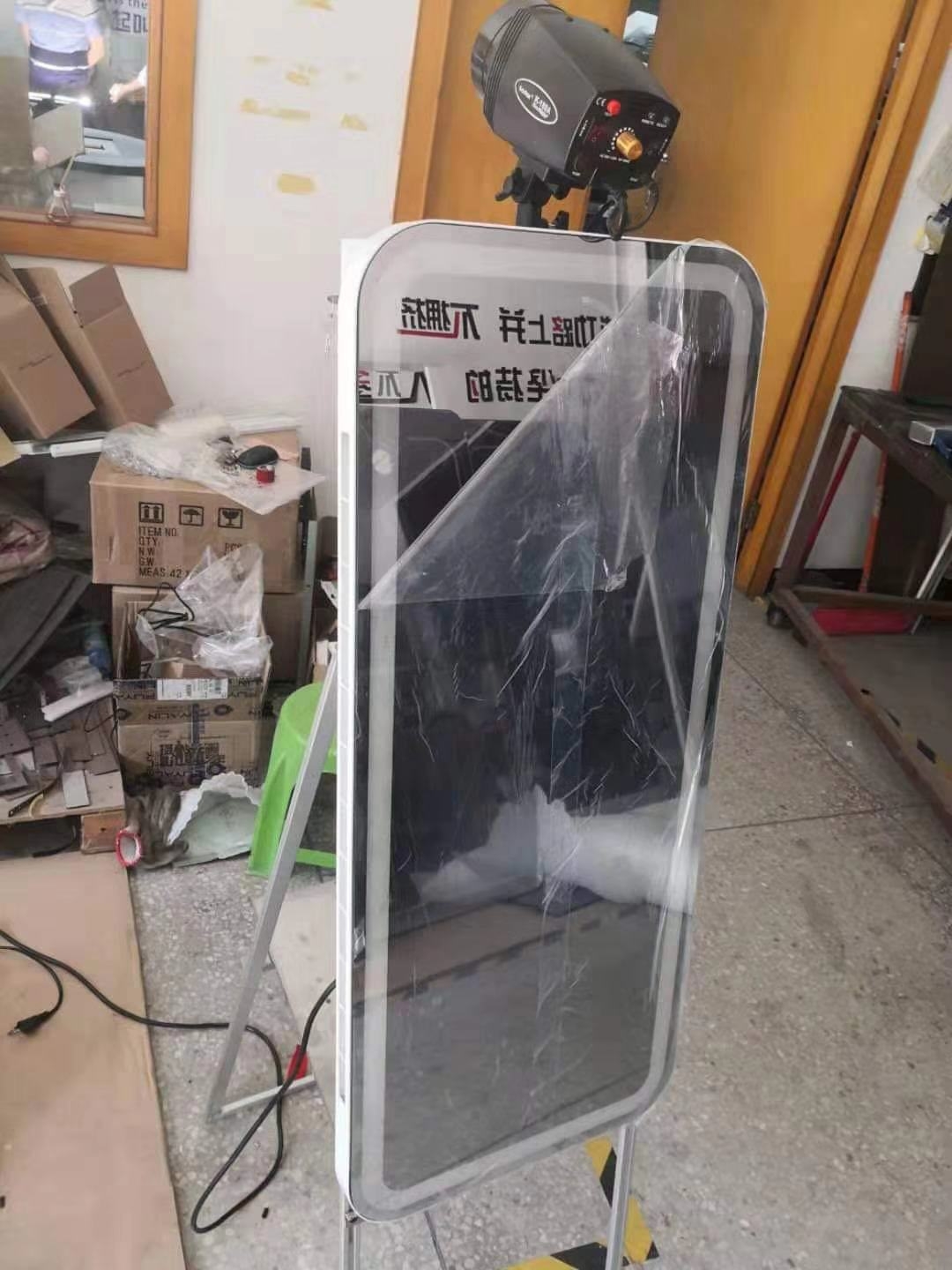 magic mirror multi touch kiosk for photo booth me