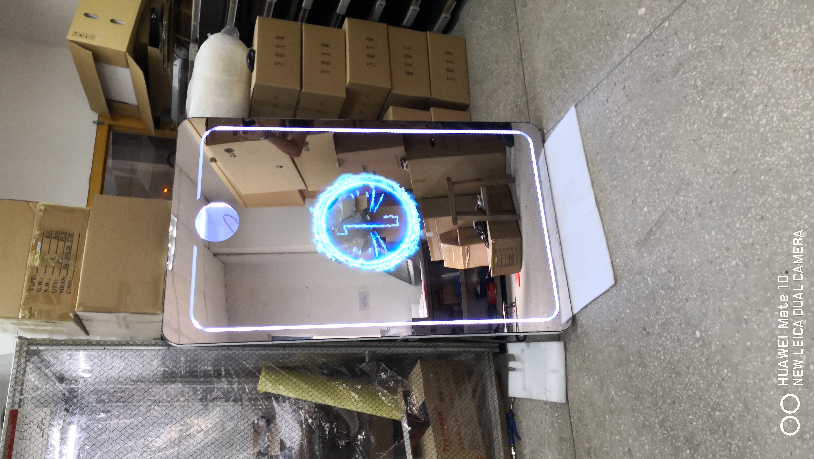 stand mirror touch magic photo booth per la festa di saldatura del centore
