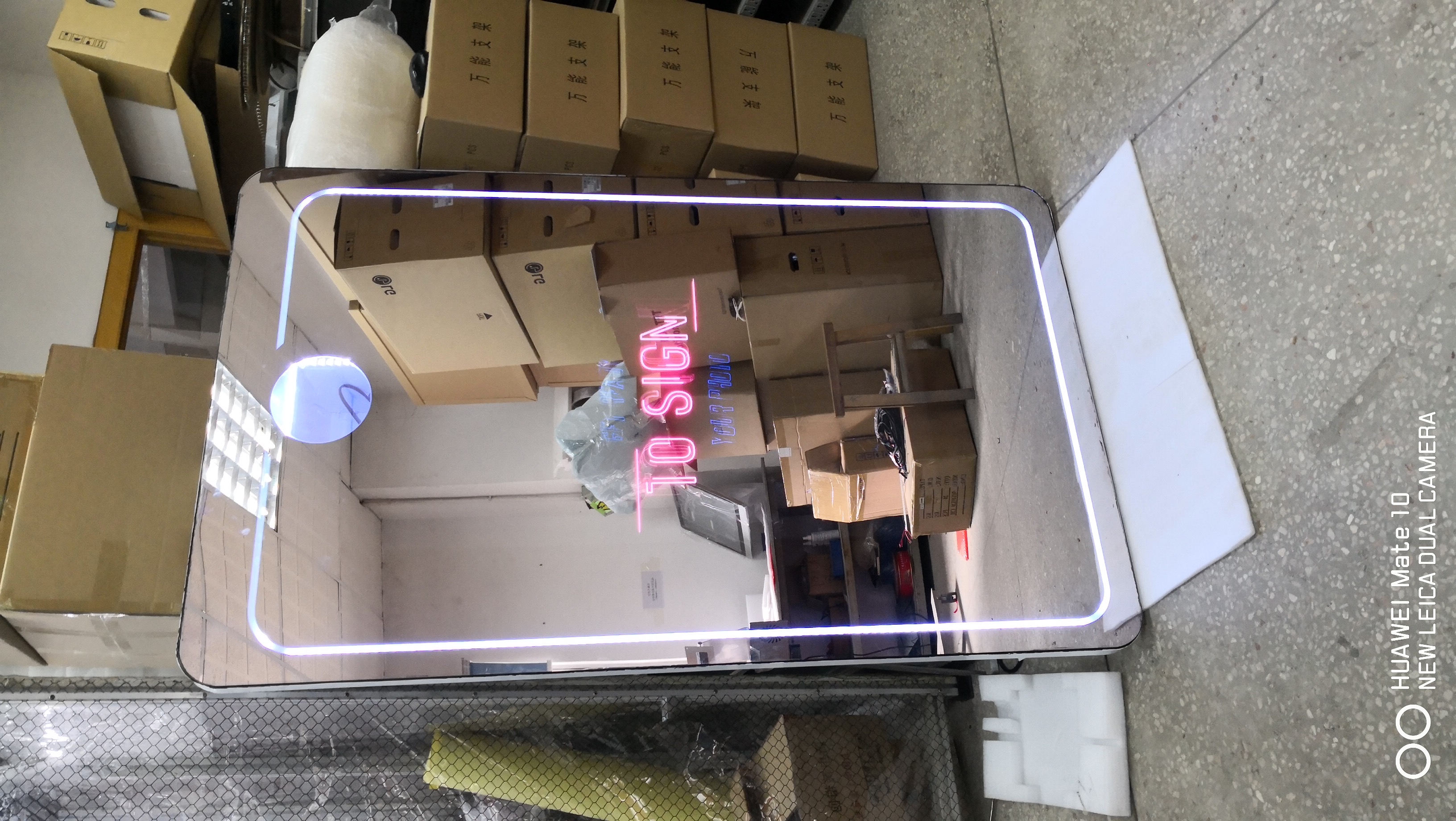 stand mirror touch magic photo booth per la festa di saldatura del centore